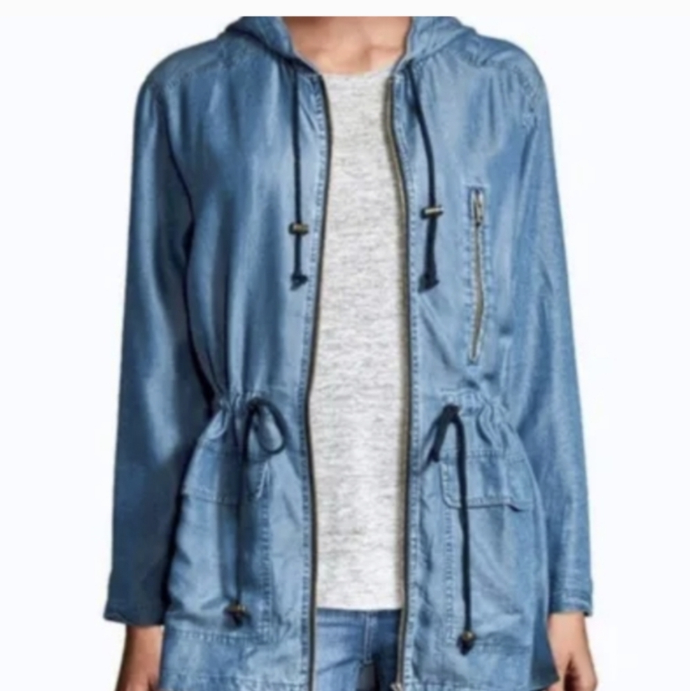 WALTER BAKER Soft Chambray Full Zip Dani Jacket XS